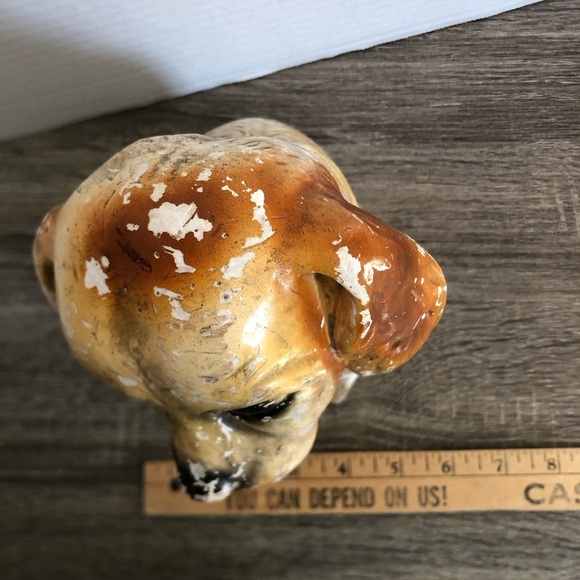 Vtg Carnival Chalkware Dog Statue - Picture 8 of 16